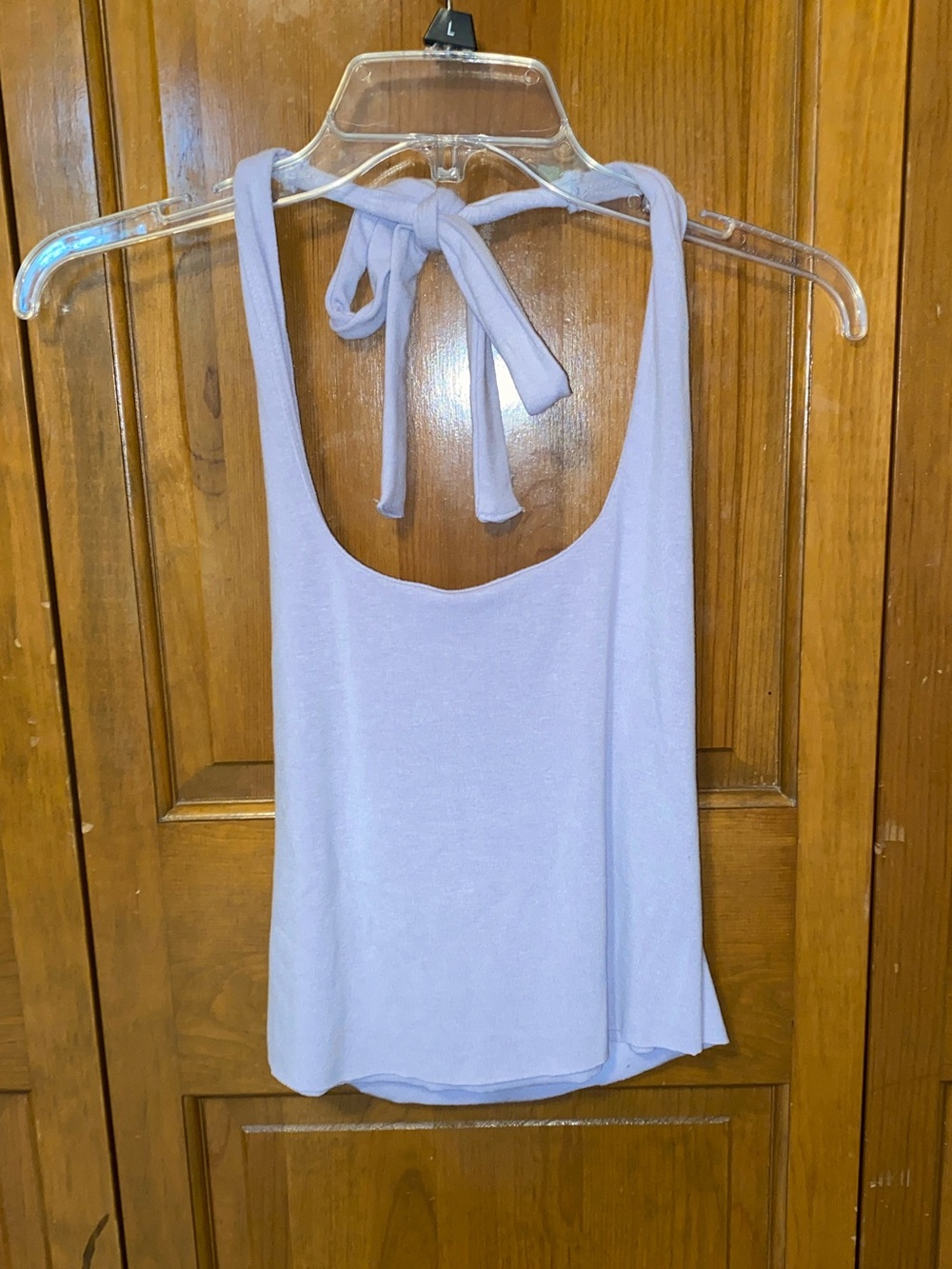Lilac Crop Halter Top